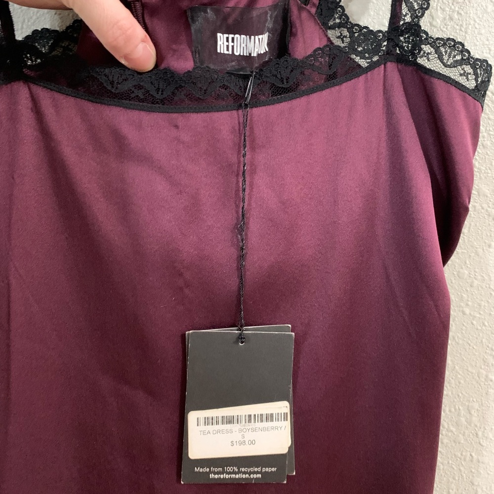 Reformation Tea Dress - Boysenberry - Picture 9 of 10